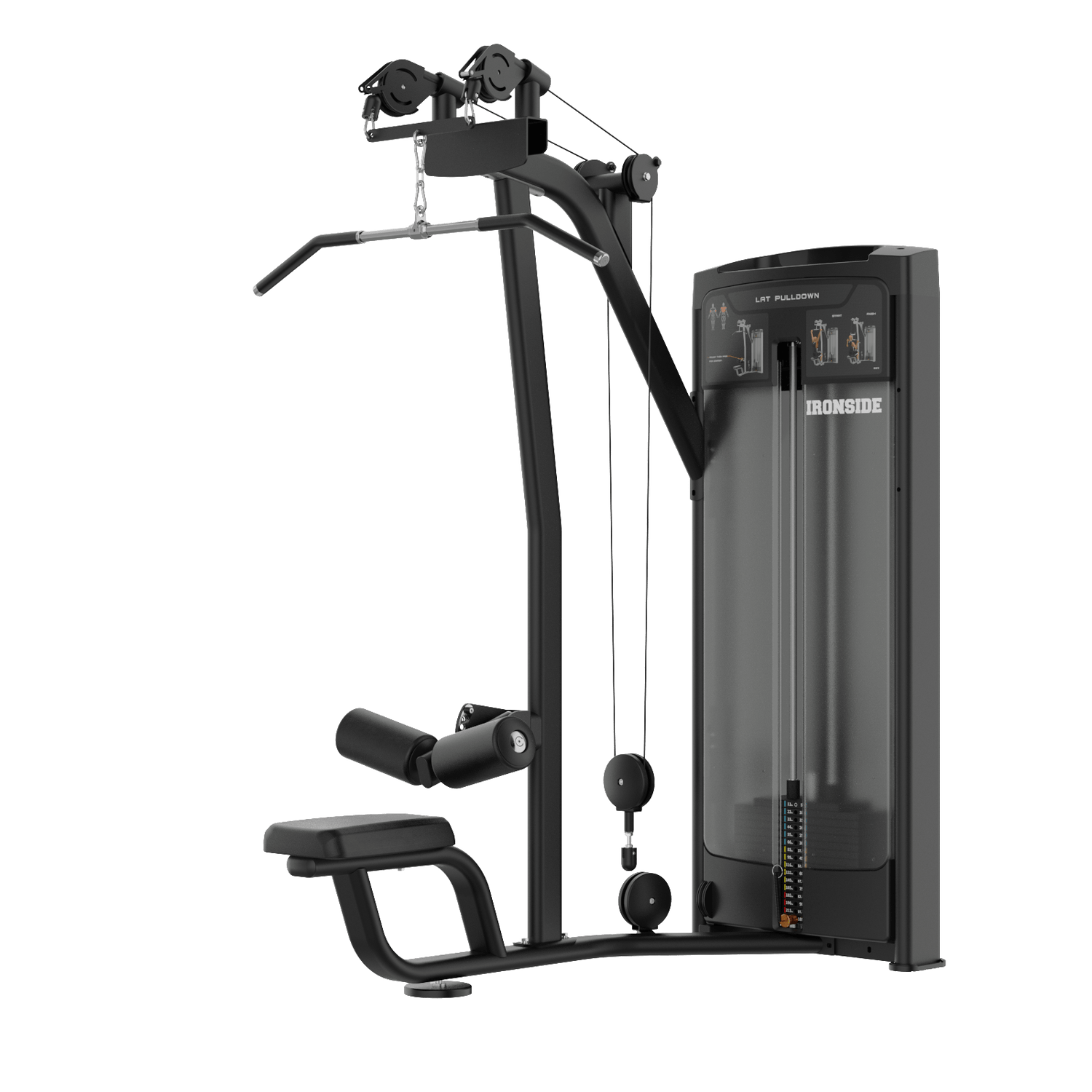 IRONSIDE Luxe Lat Pulldown Machine Strength Machines IRONSIDE FITNESS CANADA
