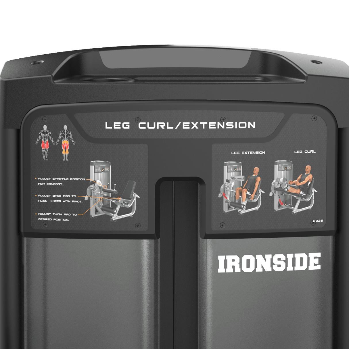 IRONSIDE Luxe Dual Leg Curl & Extension Machine Strength Machines IRONSIDE FITNESS CANADA