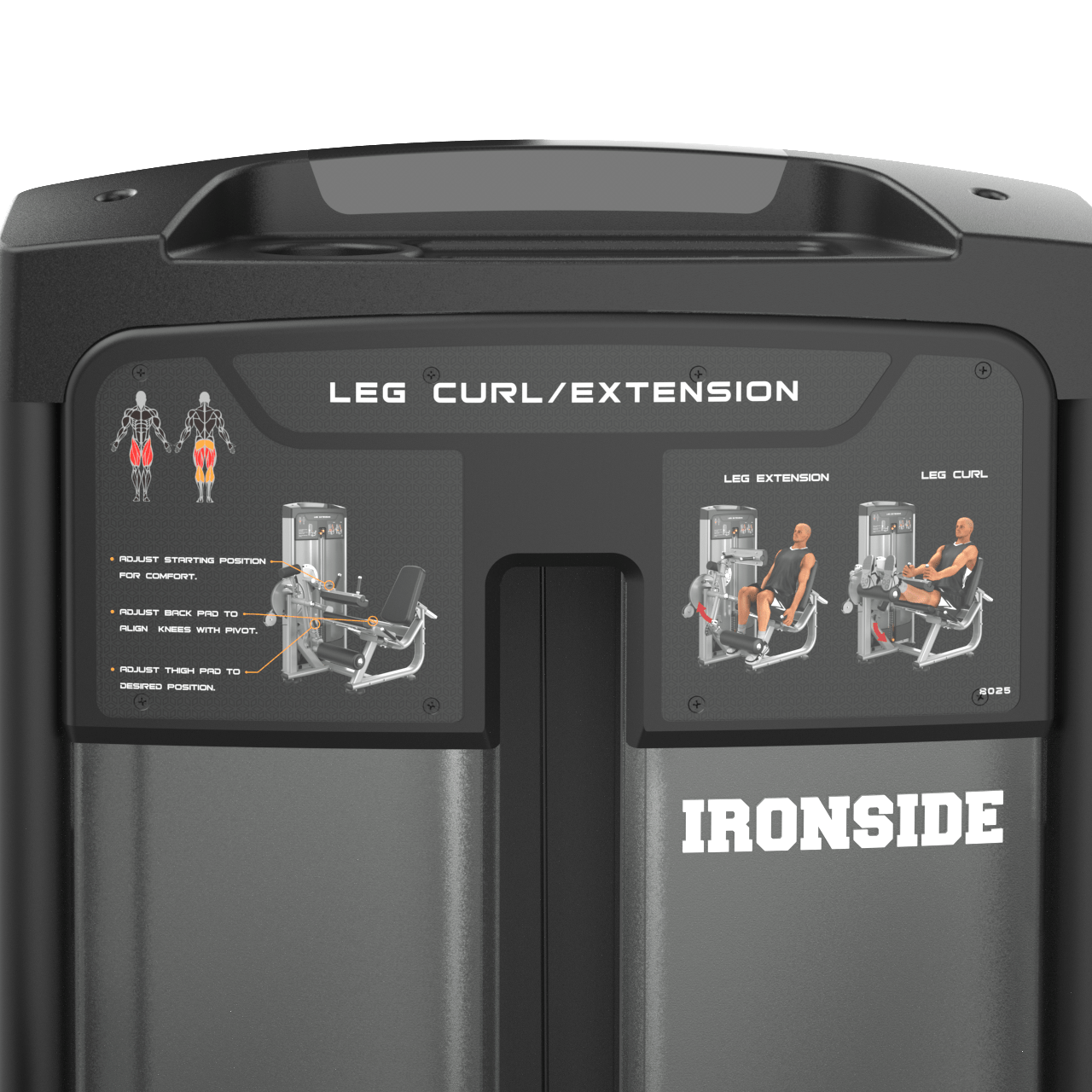 IRONSIDE Luxe Dual Leg Curl & Extension Machine Strength Machines IRONSIDE FITNESS CANADA