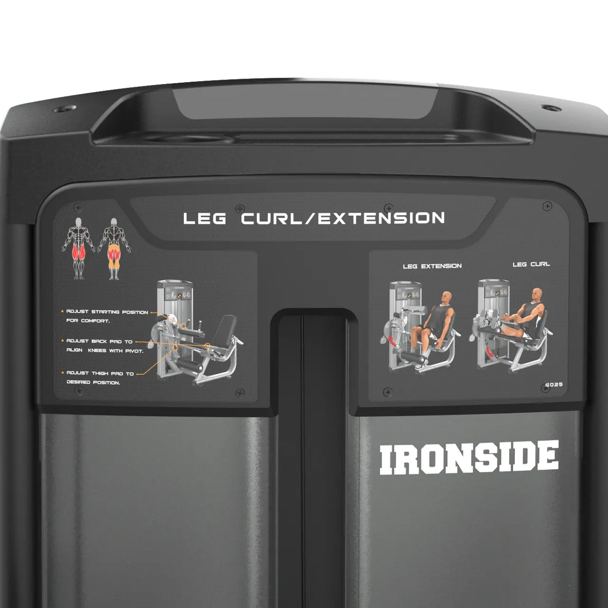 IRONSIDE Luxe Dual Leg Curl & Extension Machine Strength Machines IRONSIDE FITNESS CANADA