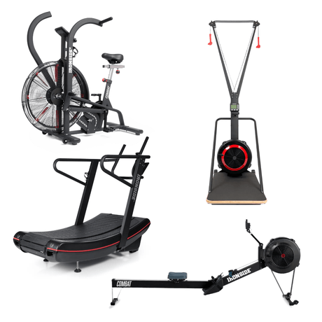 IRONSIDE Curved Treadmill + Air Bike + Rower + Ski Erg Bundle Cardio Machines IRONSIDE FITNESS CANADA