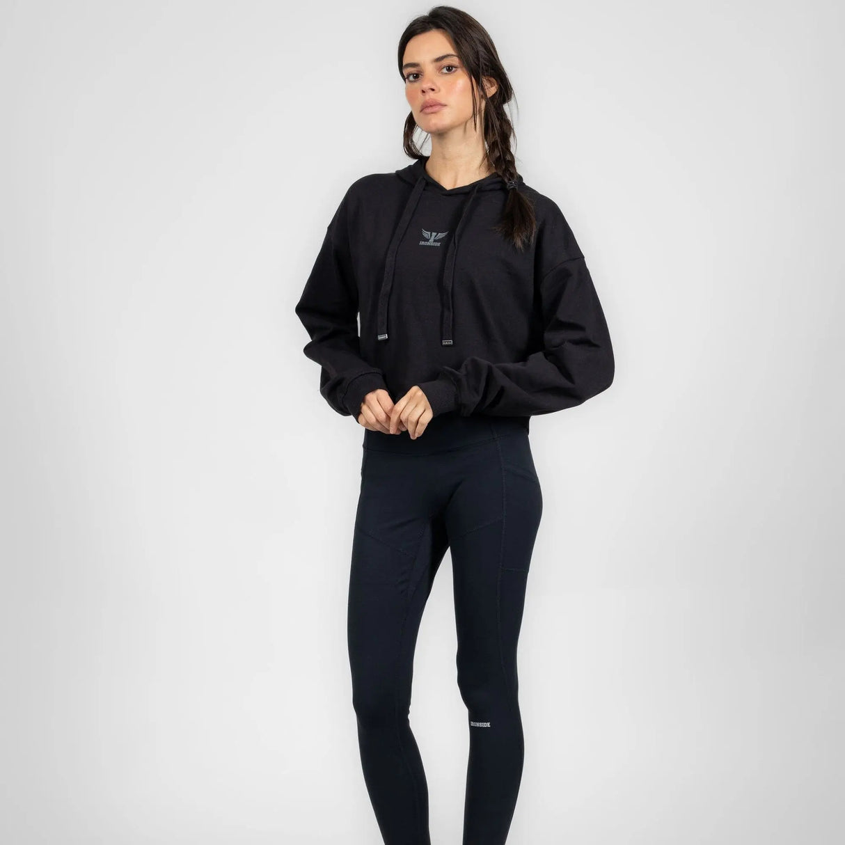 IRONSIDE Women’s Cropped Hoodie Activewear IRONSIDE FITNESS CANADA