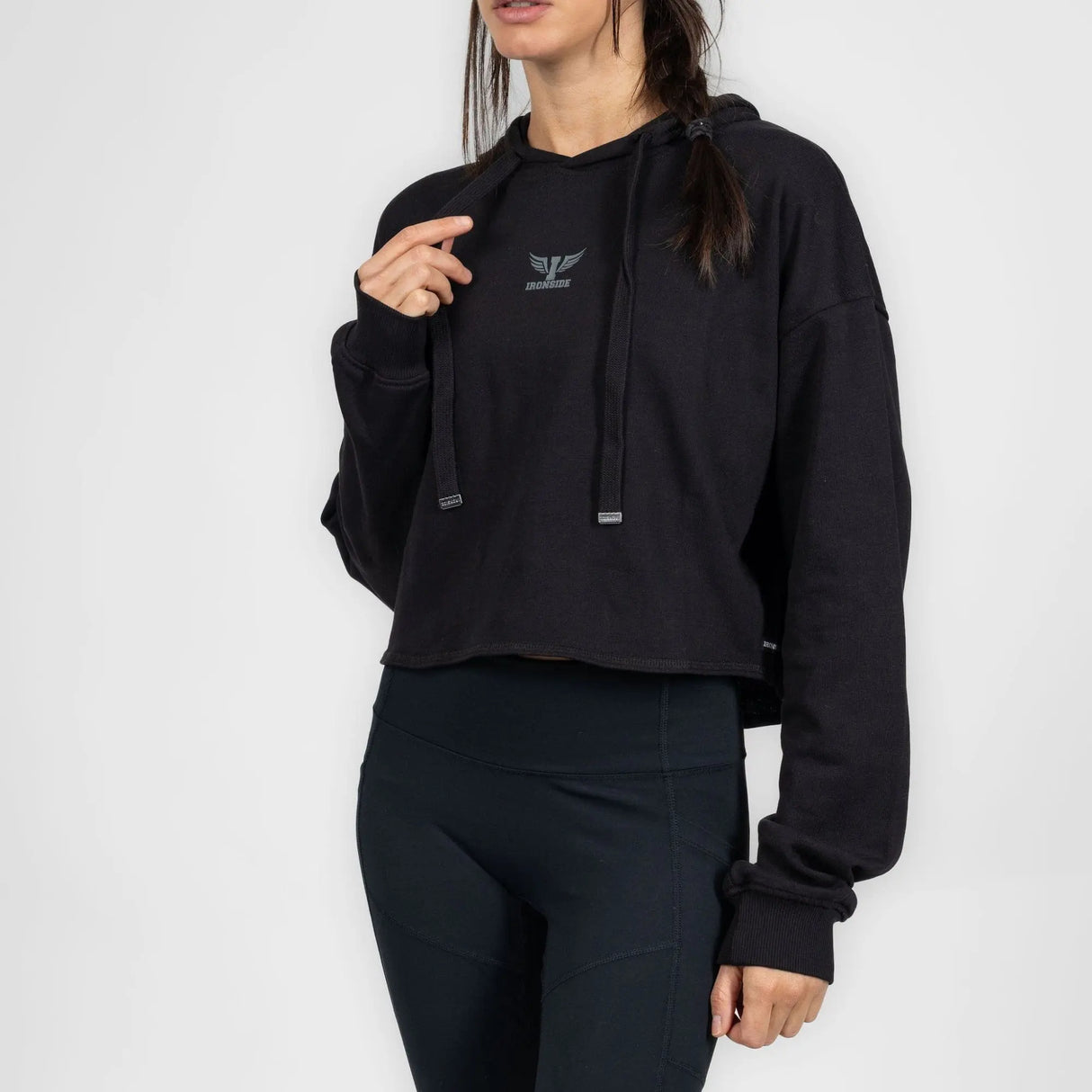 IRONSIDE Women’s Cropped Hoodie Activewear IRONSIDE FITNESS CANADA