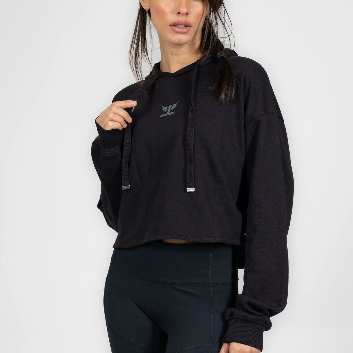 IRONSIDE Women’s Cropped Hoodie Activewear IRONSIDE FITNESS CANADA