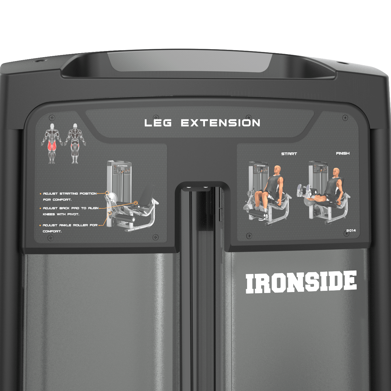 IRONSIDE Luxe Leg Extension Machine Strength Machines IRONSIDE FITNESS CANADA