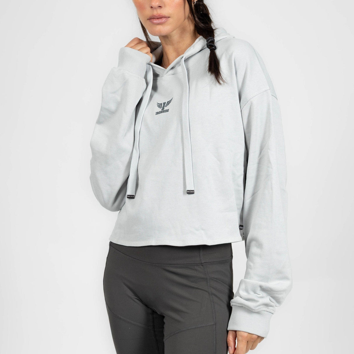 IRONSIDE Women’s Cropped Hoodie Activewear IRONSIDE FITNESS CANADA