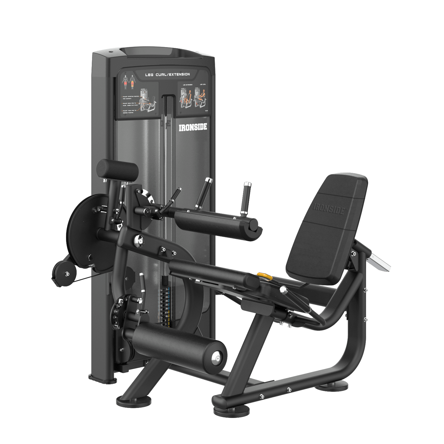 IRONSIDE Luxe Dual Leg Curl & Extension Machine Strength Machines IRONSIDE FITNESS CANADA