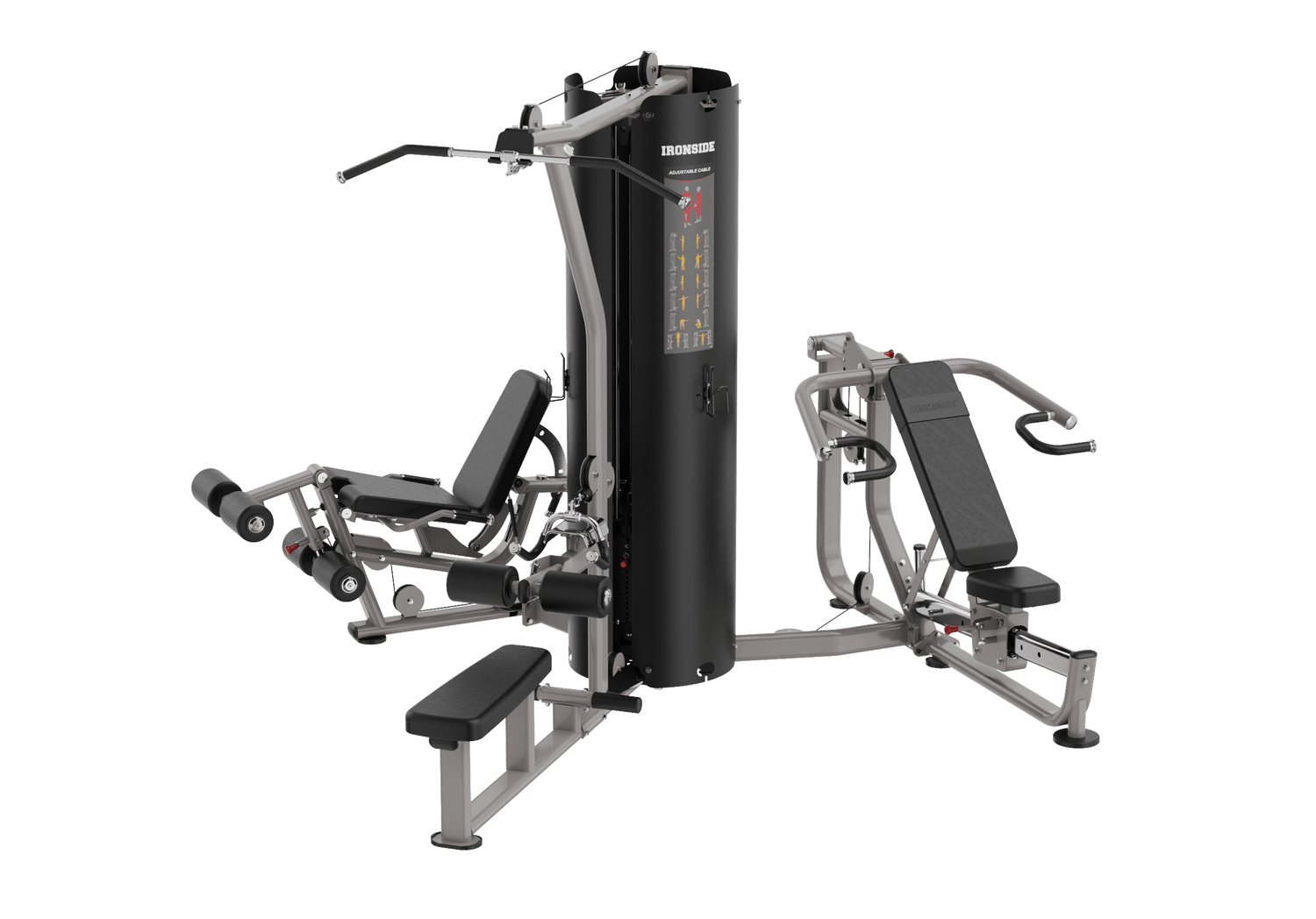 IRONSIDE Luxe 3-Stack Multi Station Strength Machines IRONSIDE FITNESS CANADA
