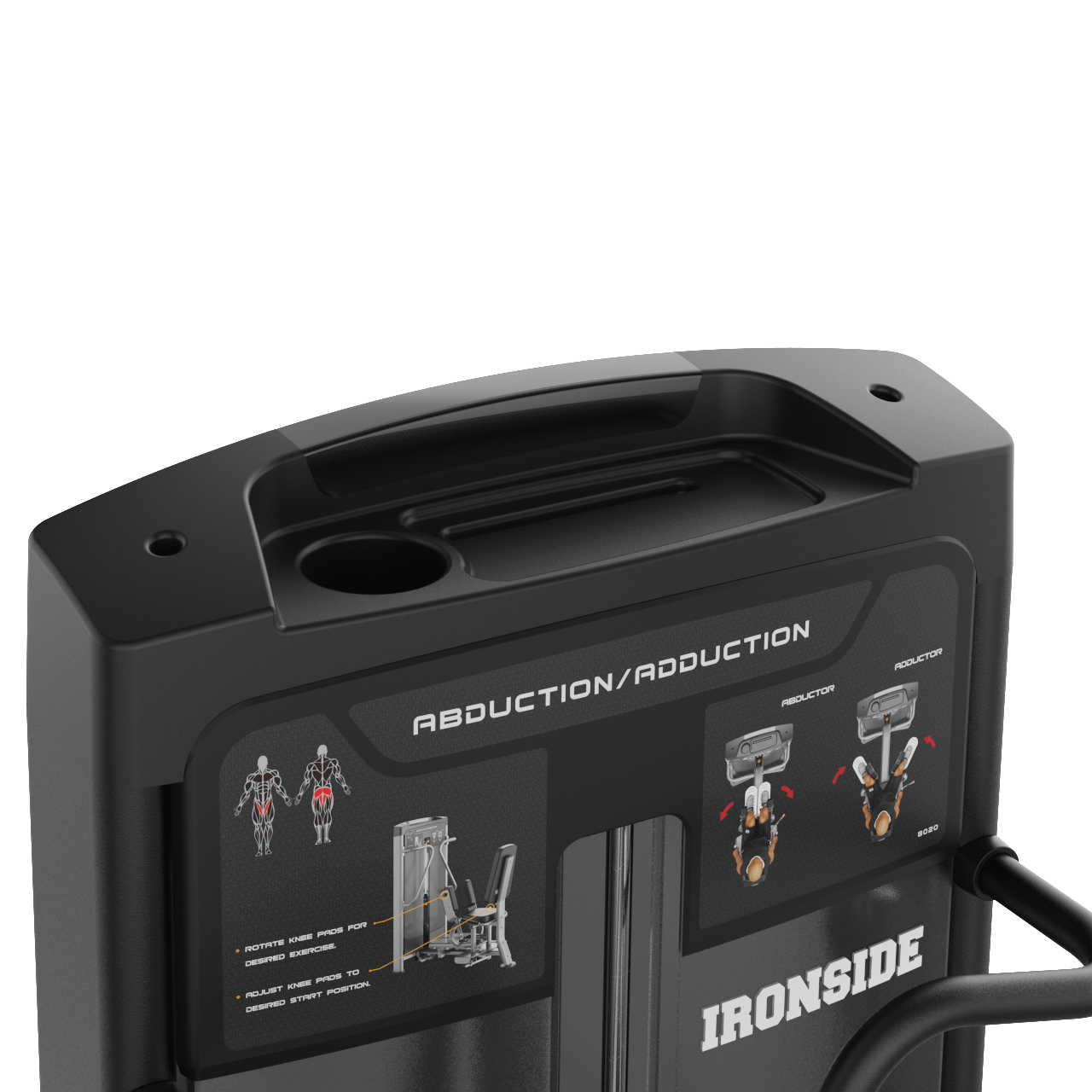 IRONSIDE Luxe Dual Abductor & Adductor Machine Strength Machines IRONSIDE FITNESS CANADA