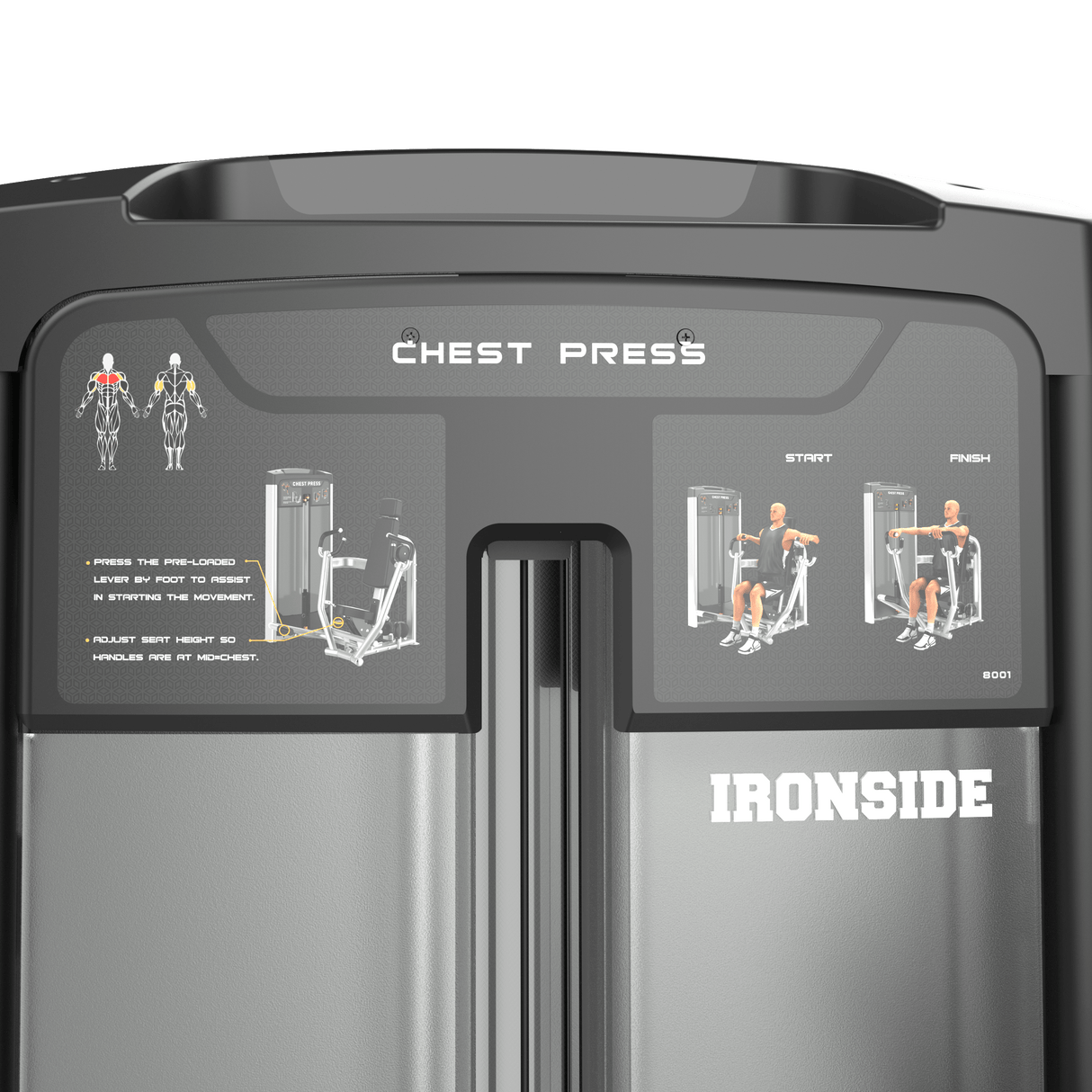 IRONSIDE Luxe Iso-Lateral Chest Press Strength Machines IRONSIDE FITNESS CANADA