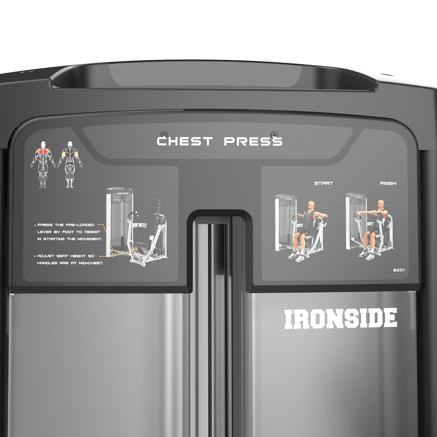 IRONSIDE Luxe Iso-Lateral Chest Press Strength Machines IRONSIDE FITNESS CANADA