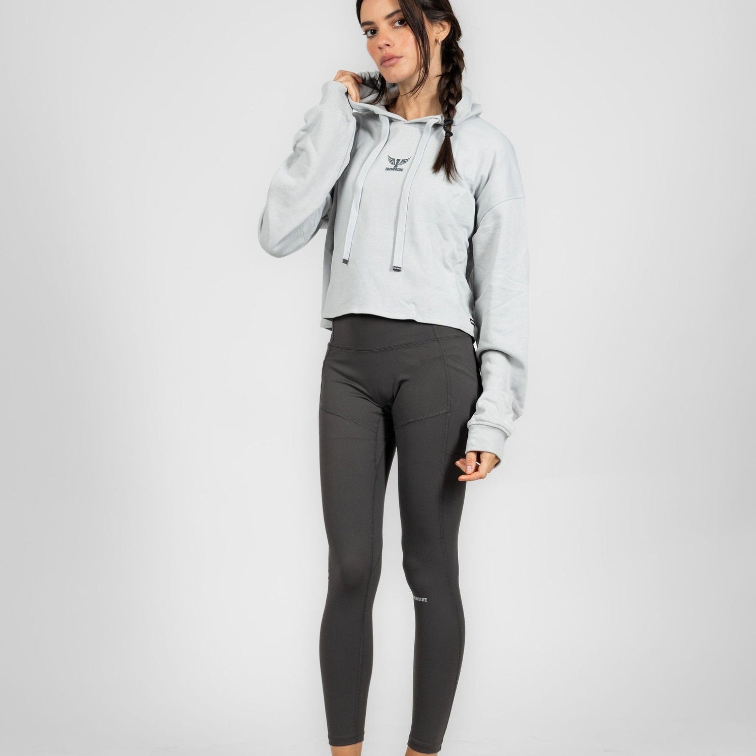 IRONSIDE Women’s Cropped Hoodie Activewear IRONSIDE FITNESS CANADA