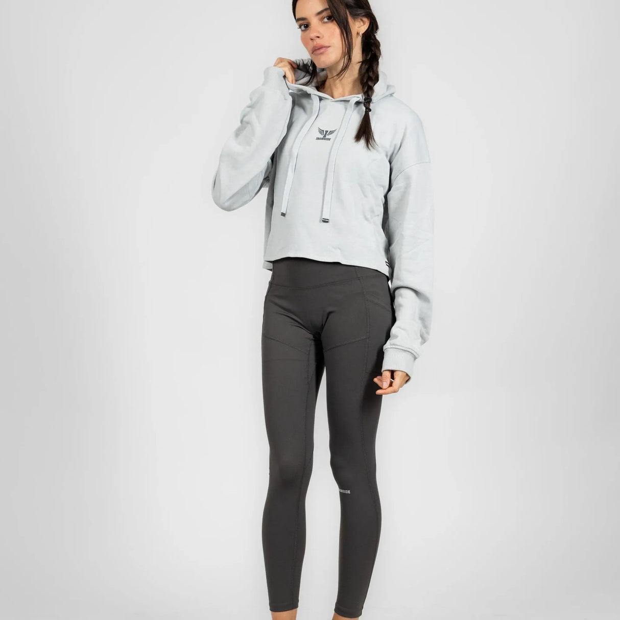 IRONSIDE Women’s Cropped Hoodie Activewear IRONSIDE FITNESS CANADA