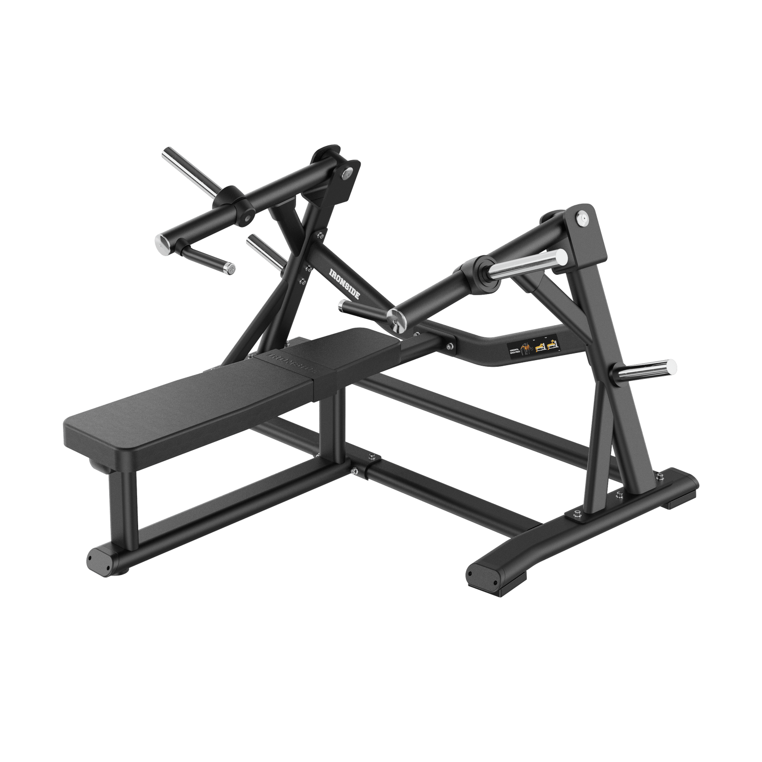 IRONSIDE Luxe Plate-Loaded Flat Bench Press Strength Machines IRONSIDE FITNESS CANADA