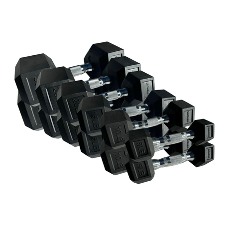 IRONSIDE 210 lb Hex Dumbbell Set (5–30 lb) Dumbbells IRONSIDE FITNESS CANADA