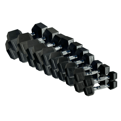 IRONSIDE 550 lb Hex Dumbbell Set (5–50 lb) Dumbbells IRONSIDE FITNESS CANADA