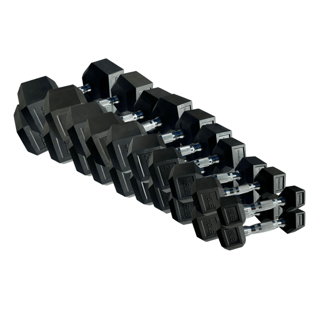 IRONSIDE 550 lb Hex Dumbbell Set (5–50 lb) Dumbbells IRONSIDE FITNESS CANADA