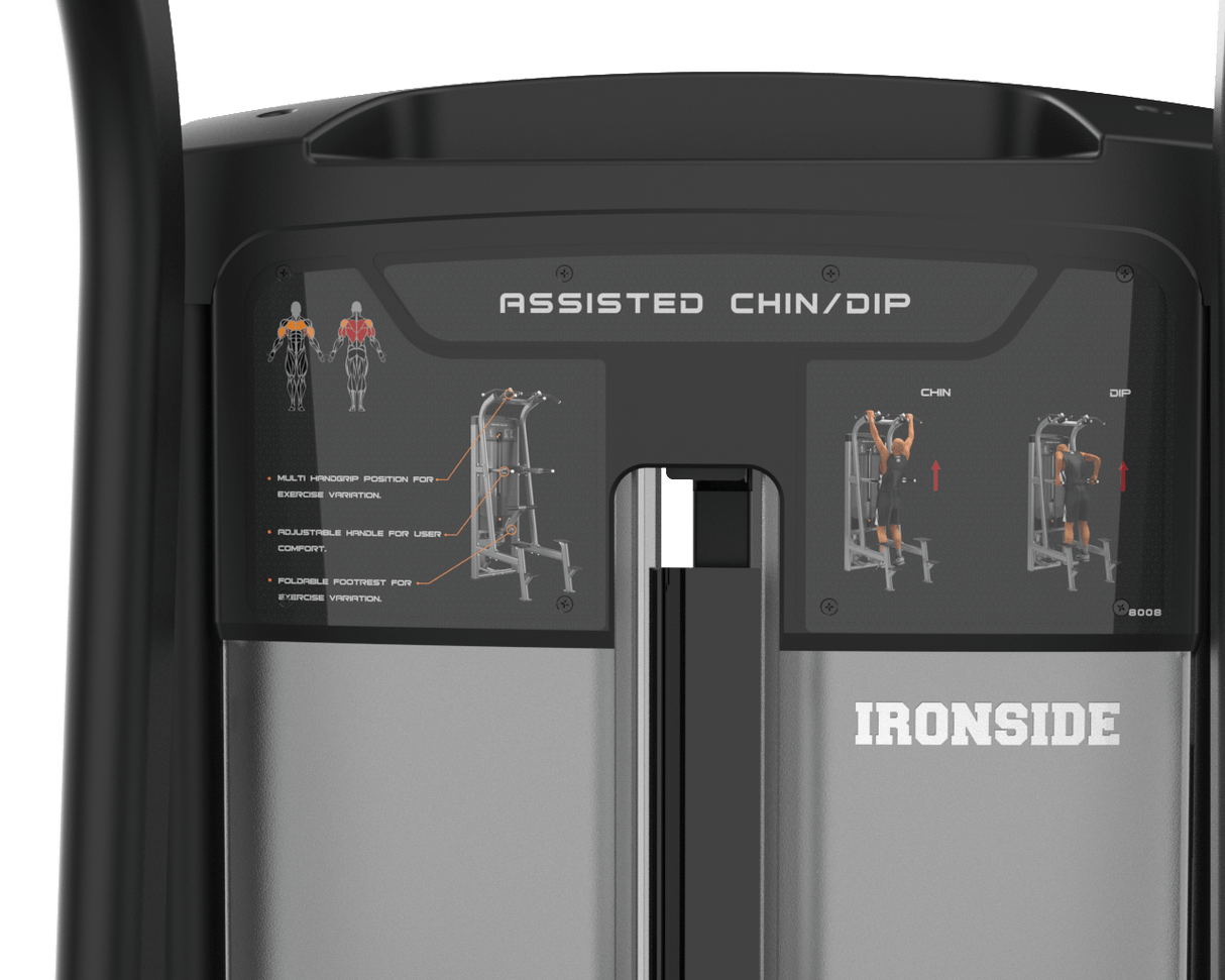 IRONSIDE Luxe Assisted Chin Dip Strength Machines IRONSIDE FITNESS CANADA