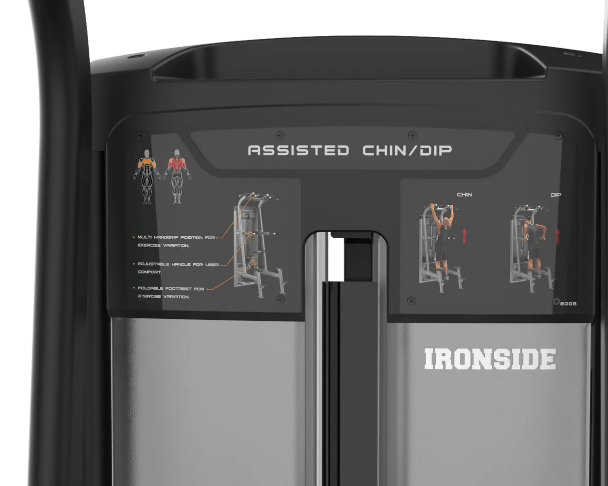 IRONSIDE Luxe Assisted Chin Dip Strength Machines IRONSIDE FITNESS CANADA