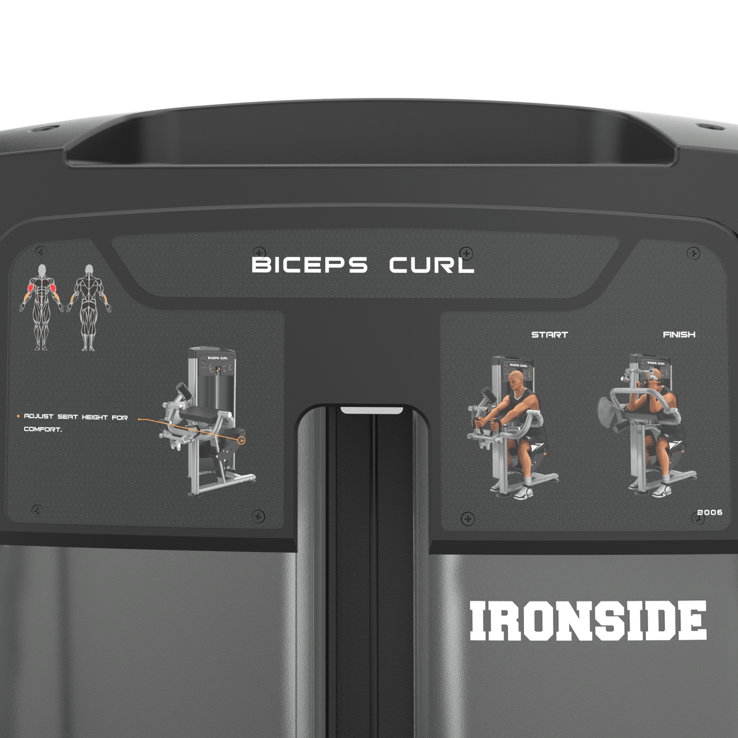 IRONSIDE Luxe Biceps Curl Machine Strength Machines IRONSIDE FITNESS CANADA