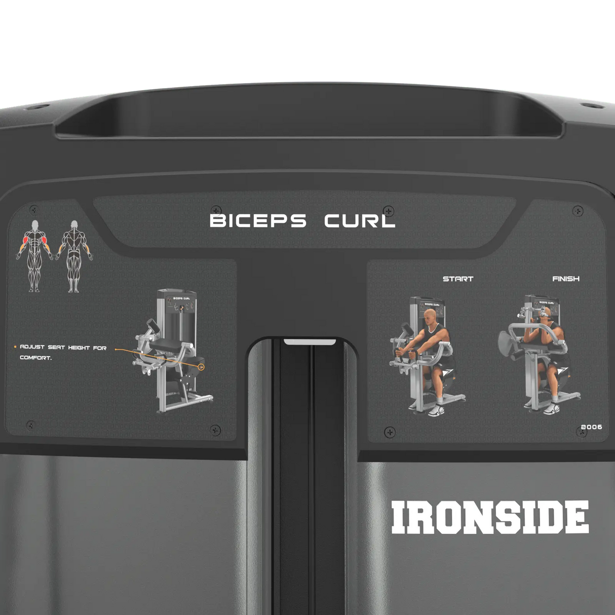 IRONSIDE Luxe Biceps Curl Machine Strength Machines IRONSIDE FITNESS CANADA