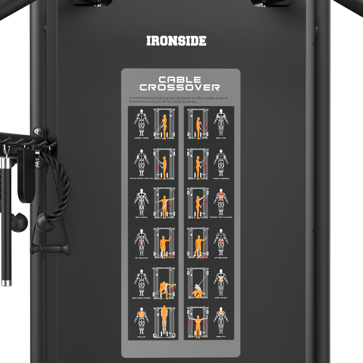 IRONSIDE Luxe Dual Adjustable Pulley Machine Strength Machines IRONSIDE FITNESS CANADA