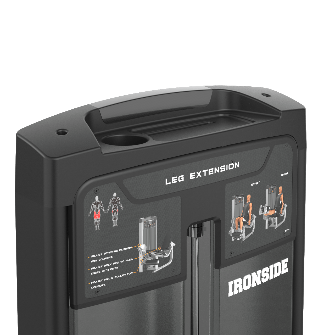 IRONSIDE Luxe Leg Extension Machine Strength Machines IRONSIDE FITNESS CANADA