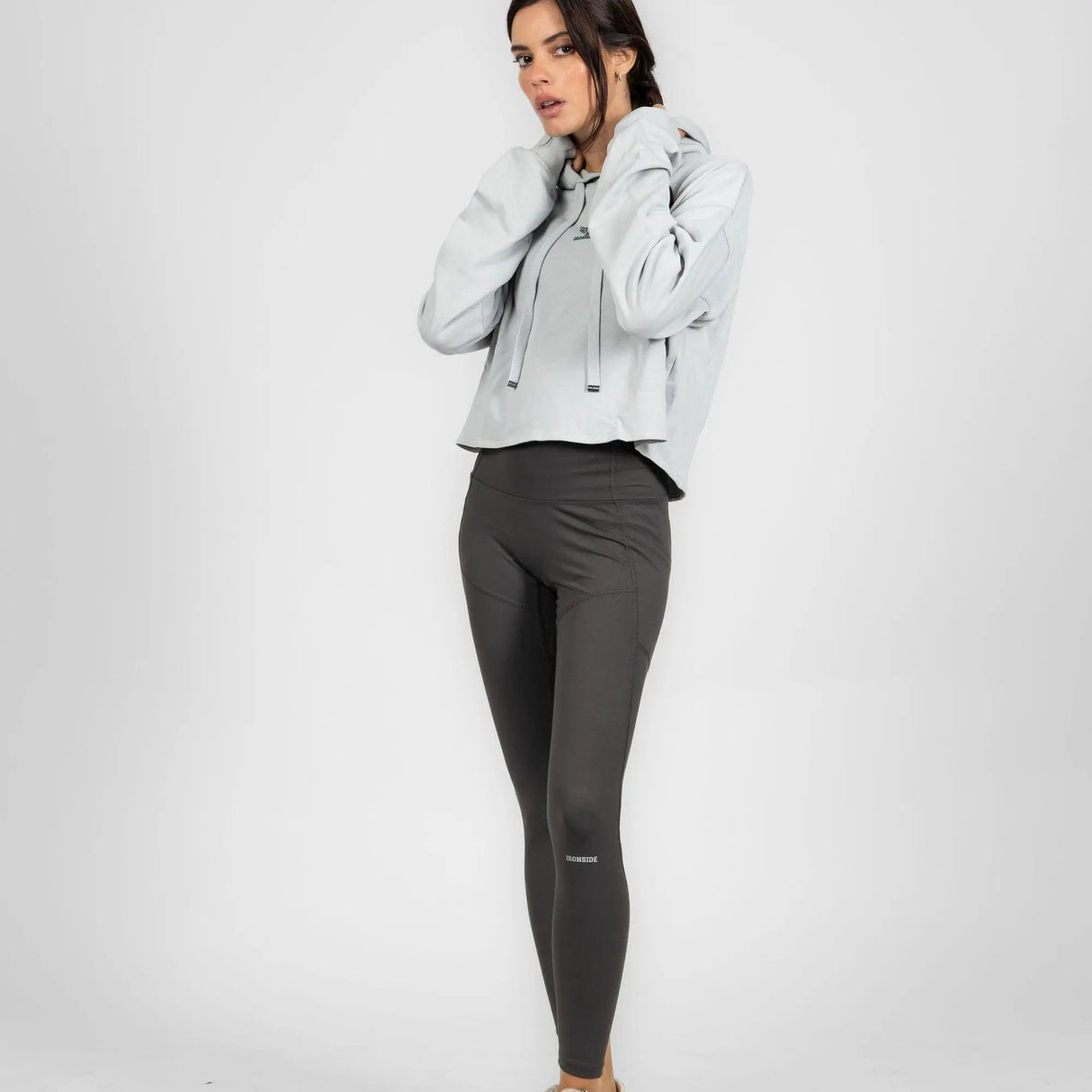 IRONSIDE Women’s Cropped Hoodie Activewear IRONSIDE FITNESS CANADA