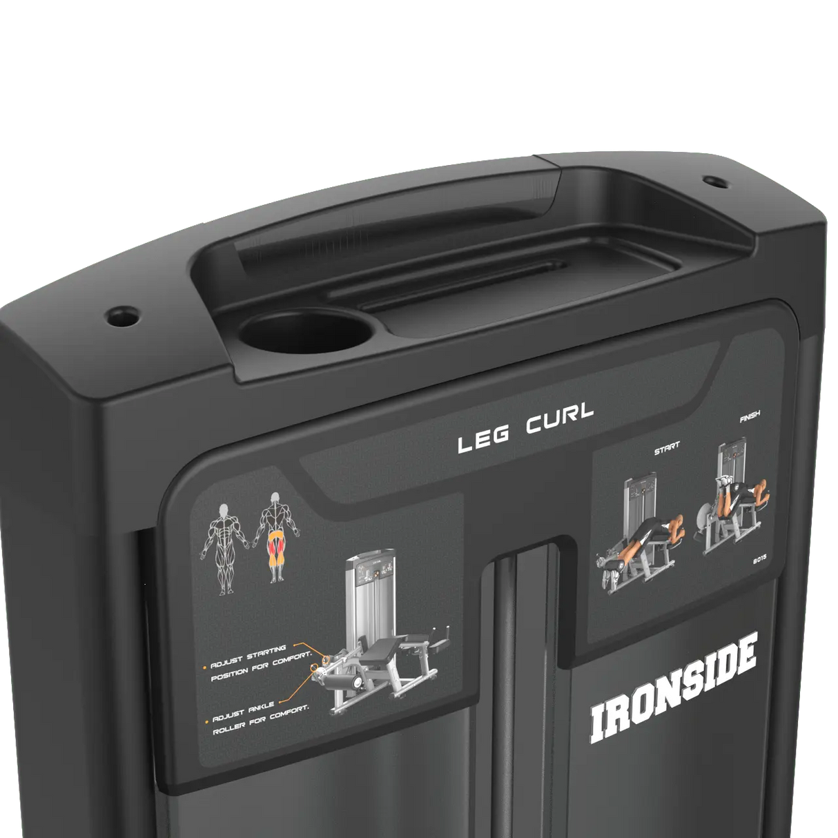 IRONSIDE Luxe Prone Leg Curl Machine Strength Machines IRONSIDE FITNESS CANADA