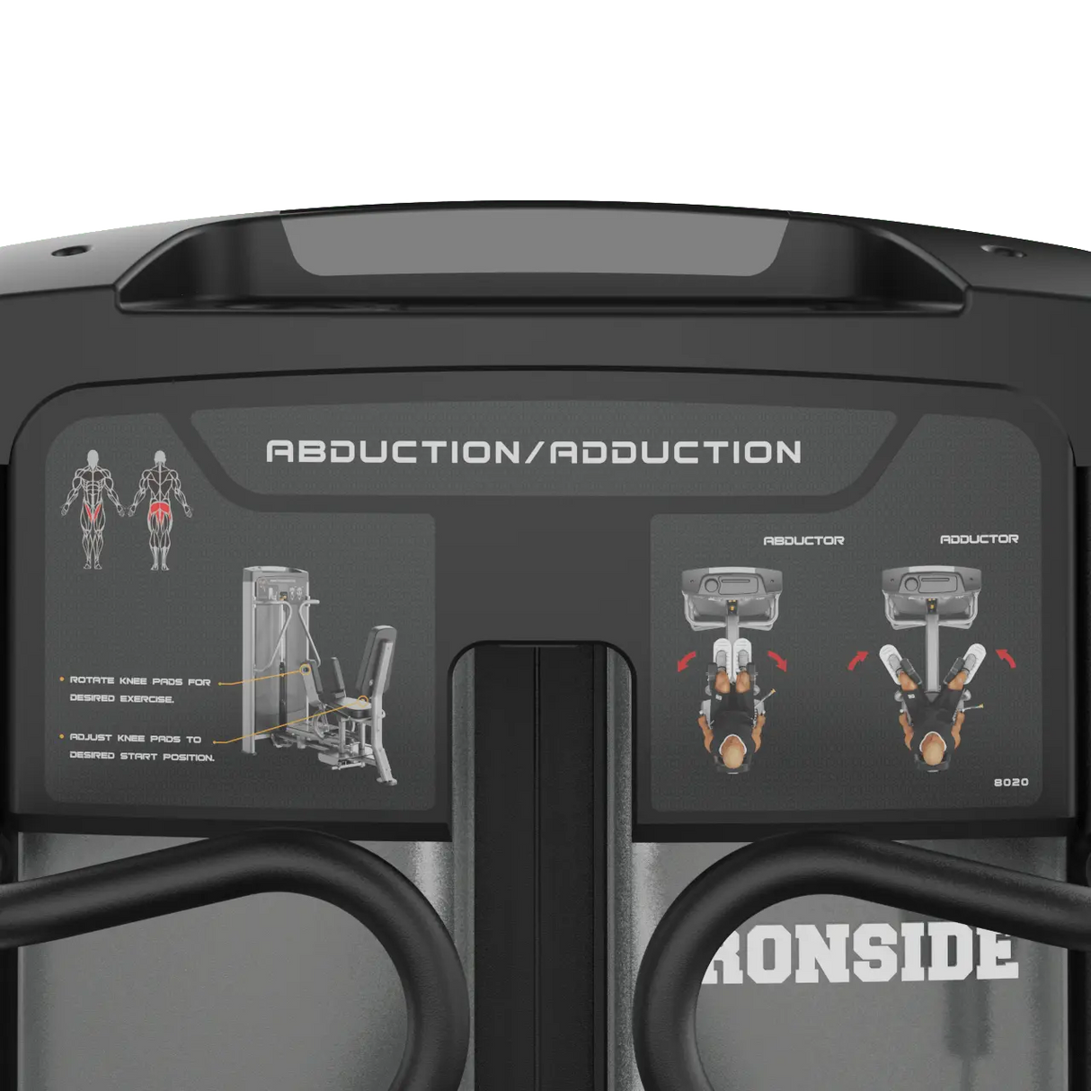 IRONSIDE Luxe Dual Abductor & Adductor Machine Strength Machines IRONSIDE FITNESS CANADA