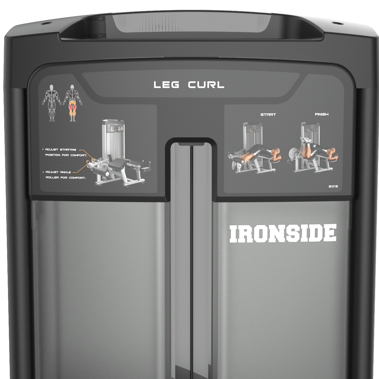 IRONSIDE Luxe Prone Leg Curl Machine Strength Machines IRONSIDE FITNESS CANADA