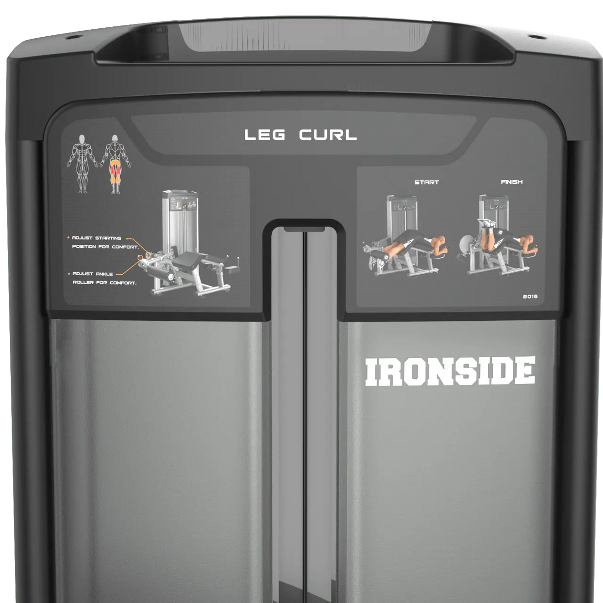 IRONSIDE Luxe Prone Leg Curl Machine Strength Machines IRONSIDE FITNESS CANADA