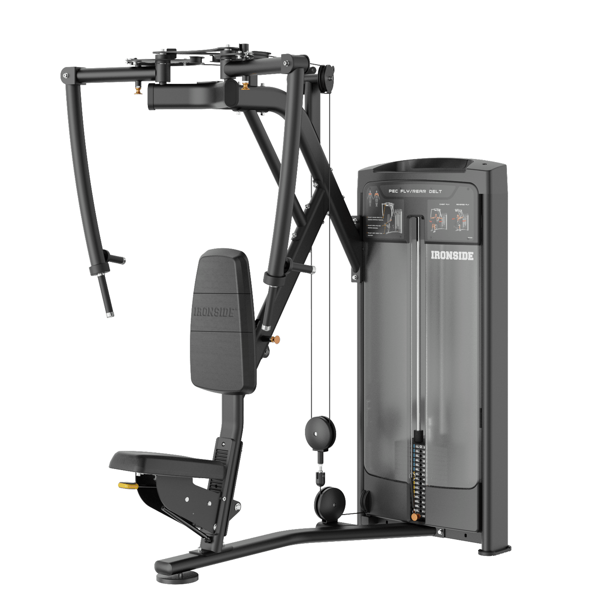 IRONSIDE Luxe Dual Pec Fly & Rear Delt Machine Strength Machines IRONSIDE FITNESS CANADA