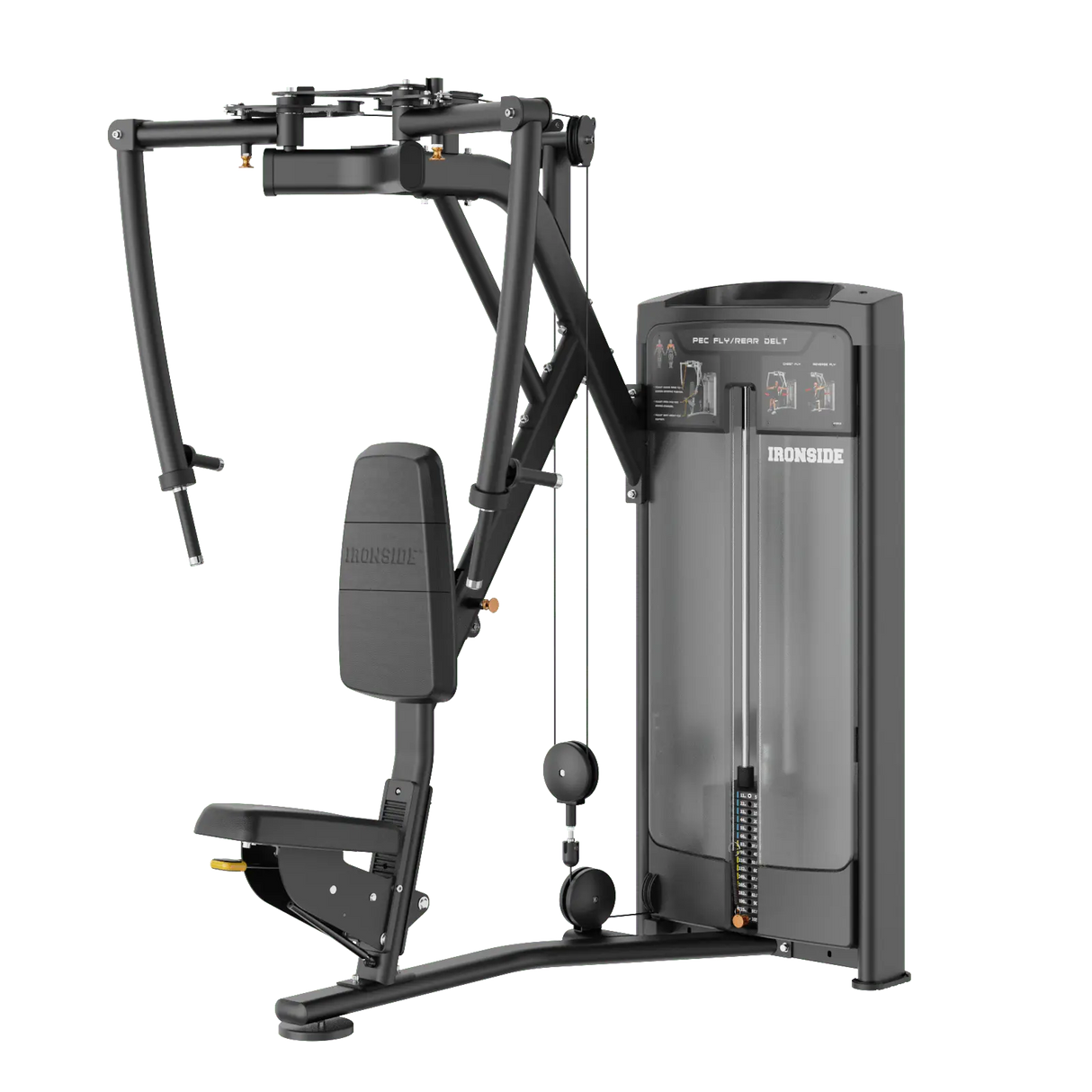 IRONSIDE Luxe Dual Pec Fly & Rear Delt Machine Strength Machines IRONSIDE FITNESS CANADA