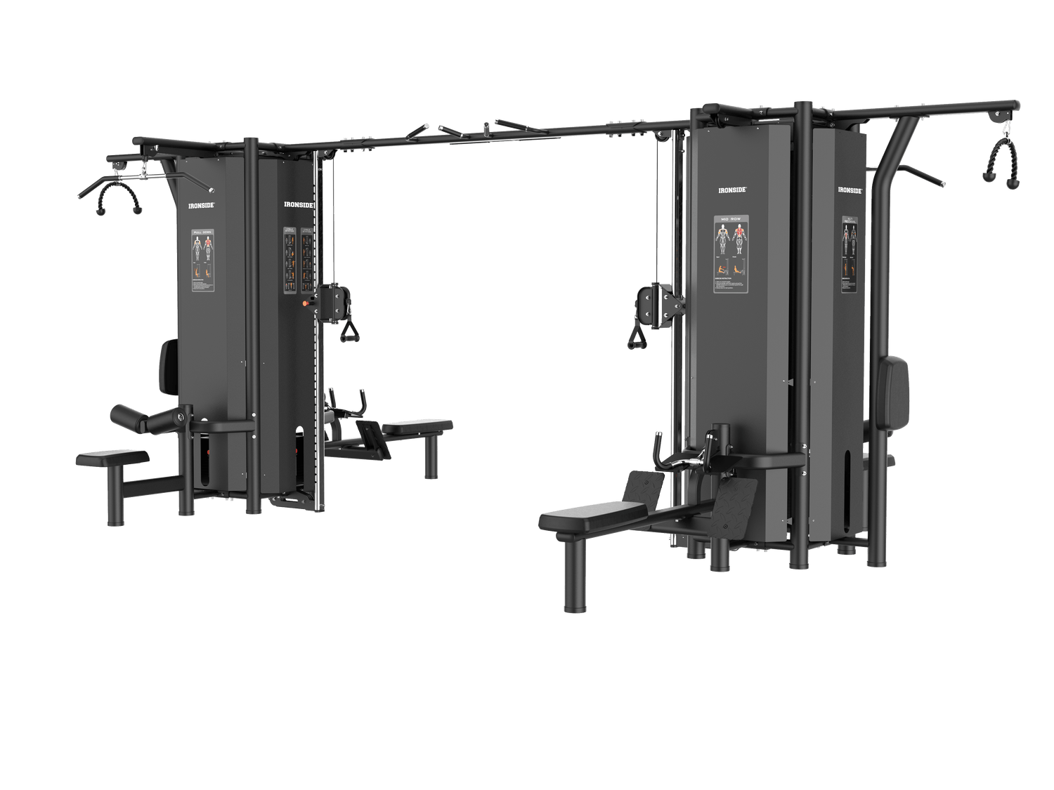 IRONSIDE Luxe 8-Stack Multi Station Strength Machines IRONSIDE FITNESS CANADA