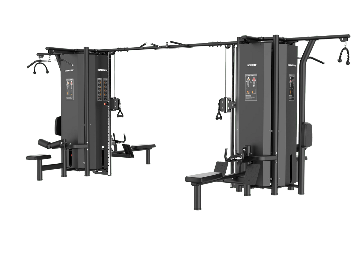 IRONSIDE Luxe 8-Stack Multi Station Strength Machines IRONSIDE FITNESS CANADA