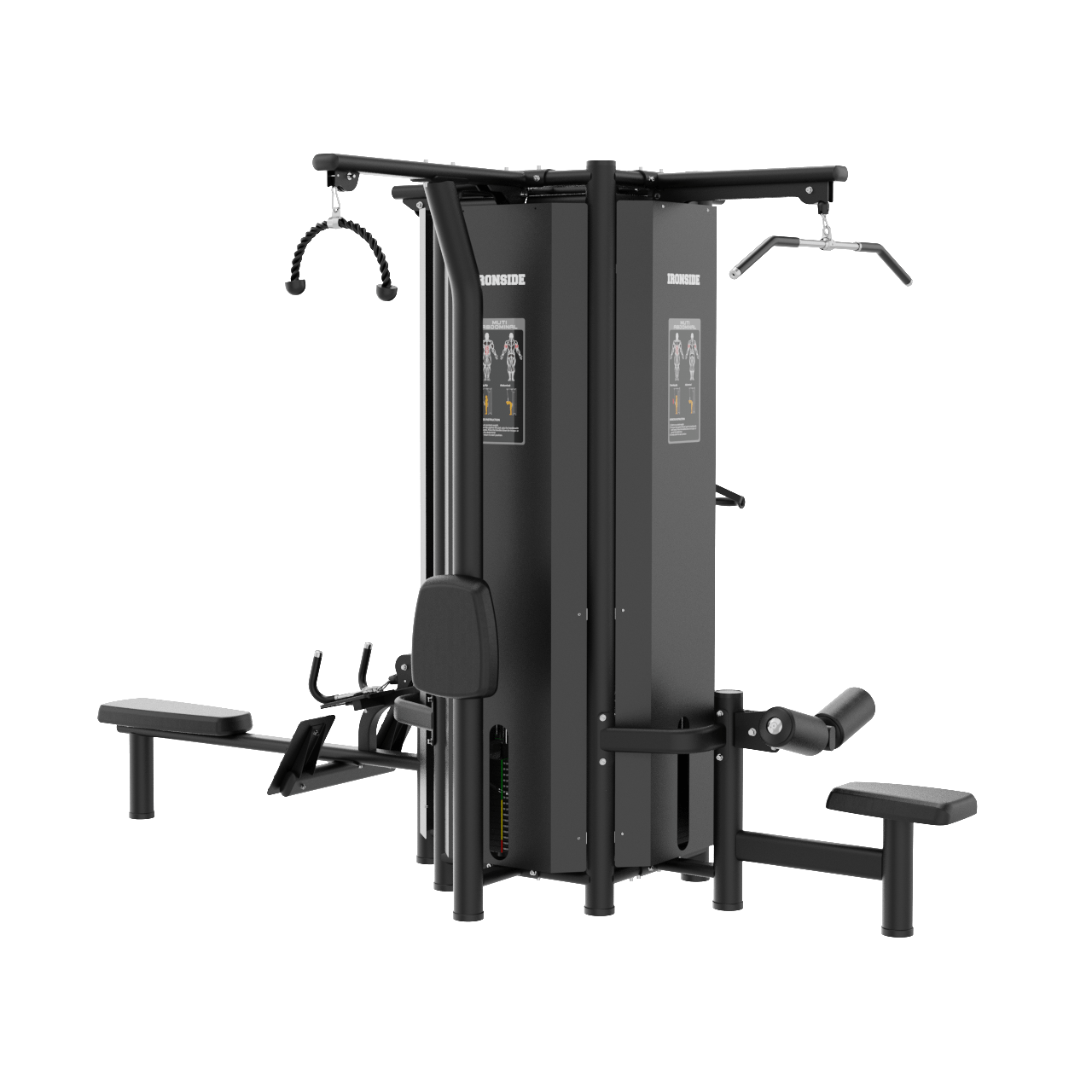 IRONSIDE Luxe 4-Stack Multi-Gym Jungle Strength Machines IRONSIDE FITNESS CANADA