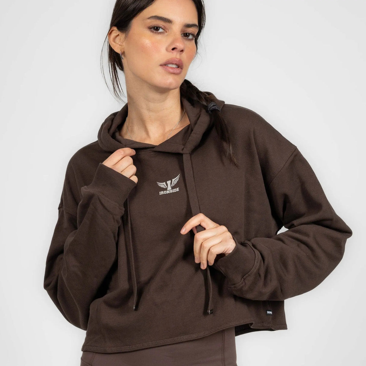 IRONSIDE Women’s Cropped Hoodie Activewear IRONSIDE FITNESS CANADA