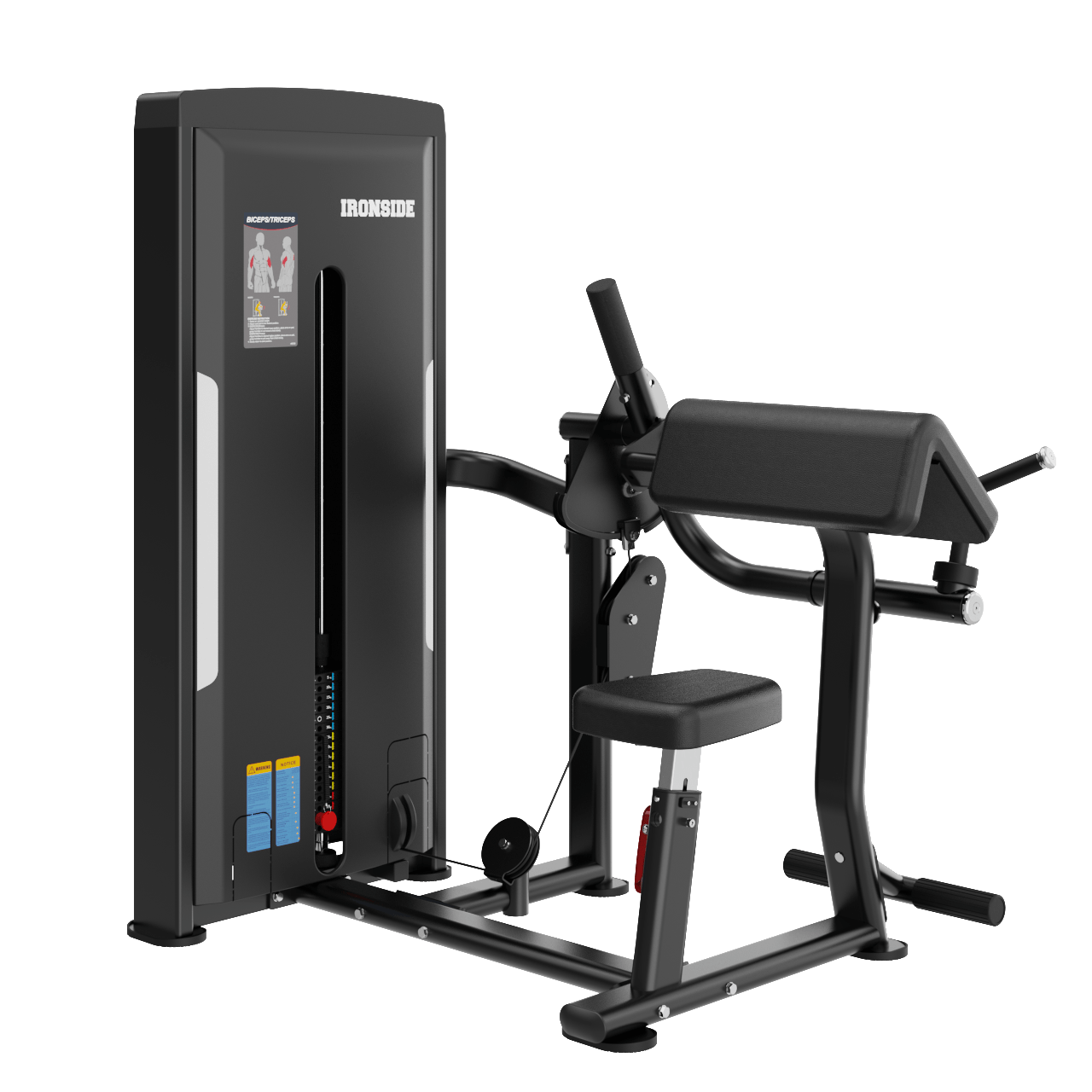 IRONSIDE Luxe Dual Biceps & Triceps Machine Strength Machines IRONSIDE FITNESS CANADA