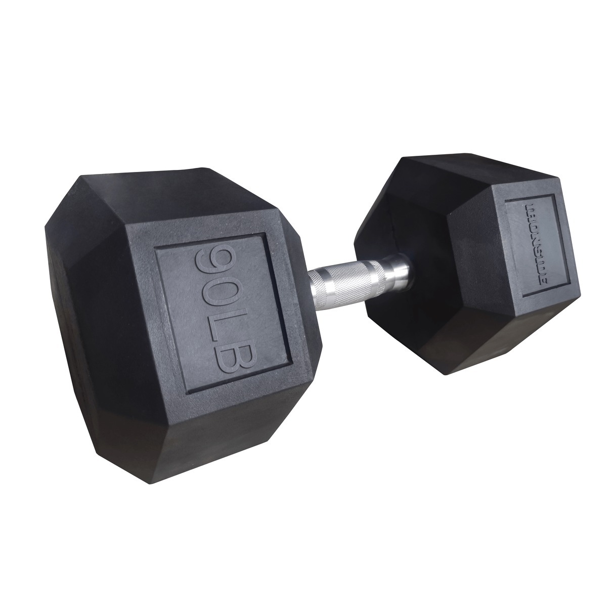 IRONSIDE Rubber Hex Dumbbells 5–100 lb (Single)