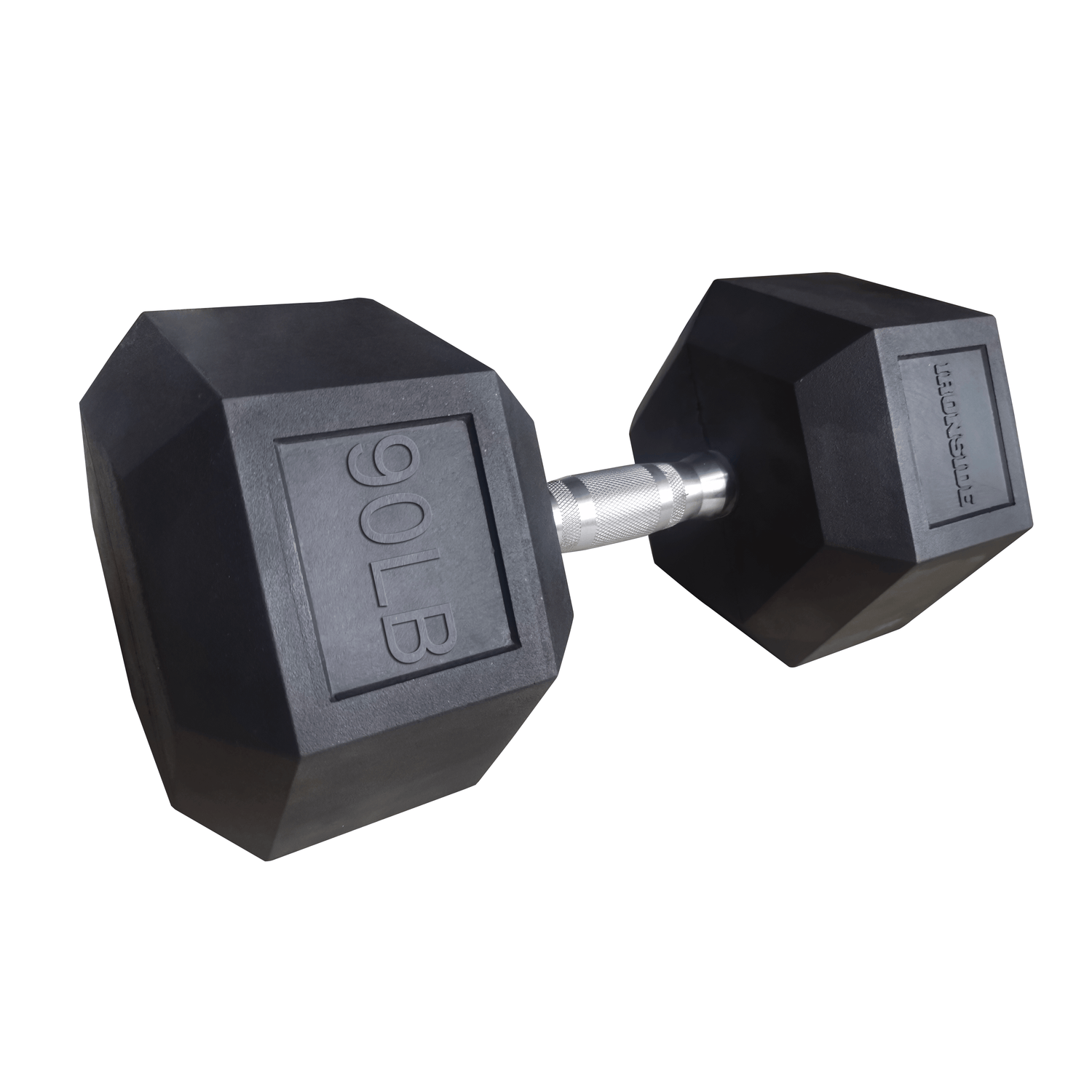 IRONSIDE Rubber Hex Dumbbells 5–100 lb (Single)
