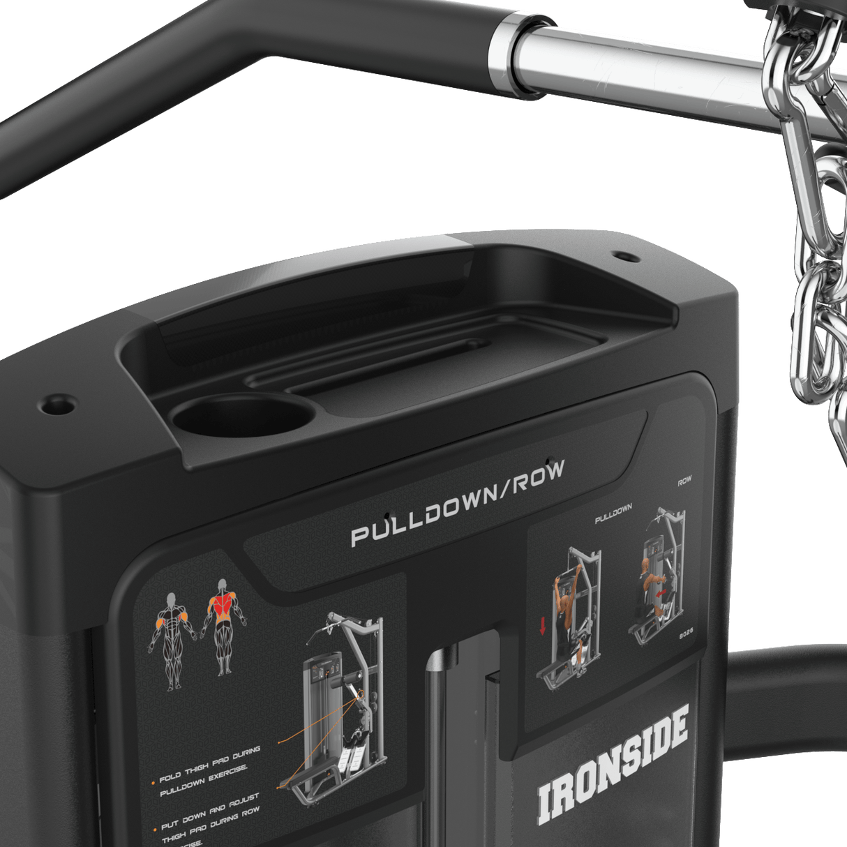 IRONSIDE Luxe Dual Lat Pulldown and Seated Row Machine Strength Machines IRONSIDE FITNESS CANADA