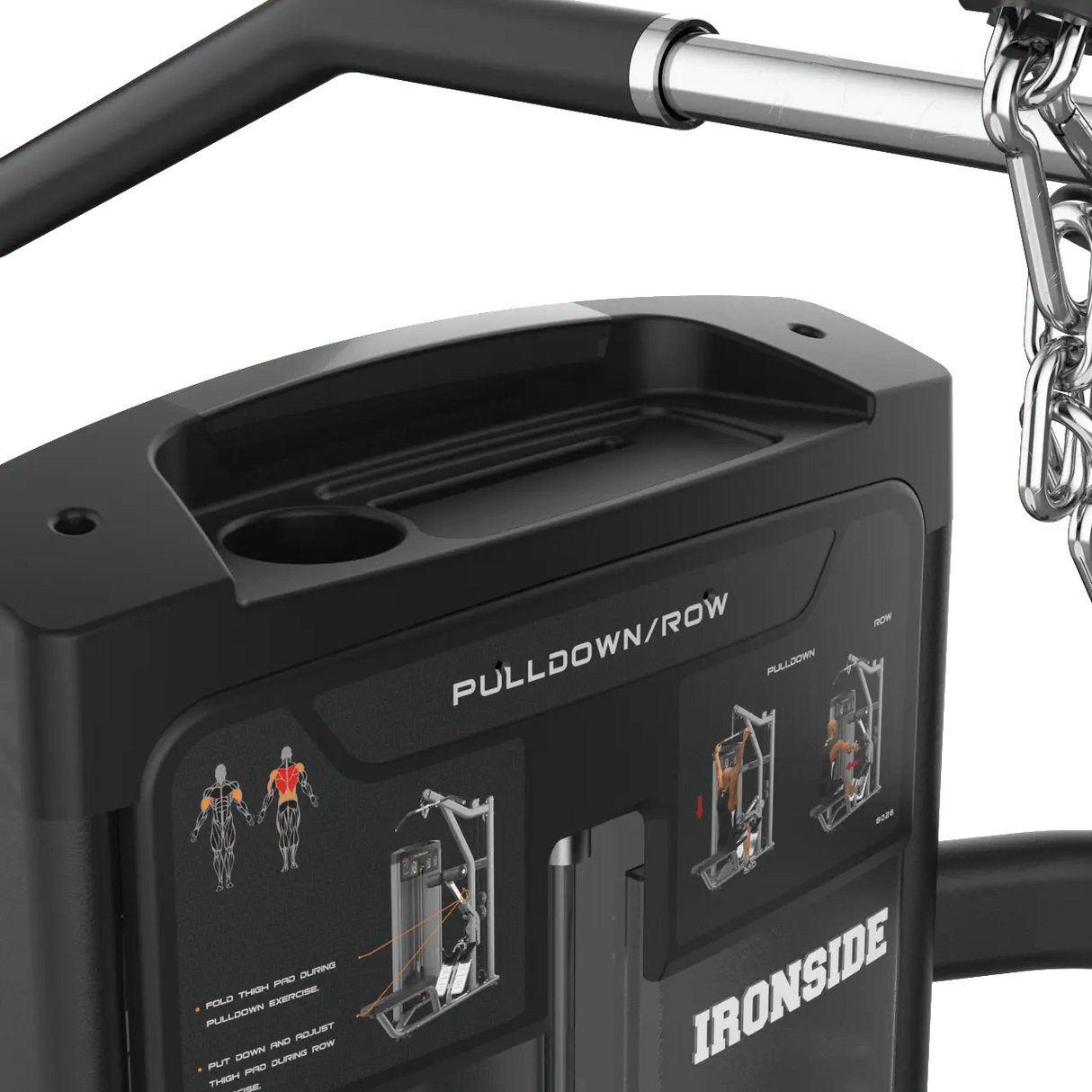 IRONSIDE Luxe Dual Lat Pulldown and Seated Row Machine Strength Machines IRONSIDE FITNESS CANADA