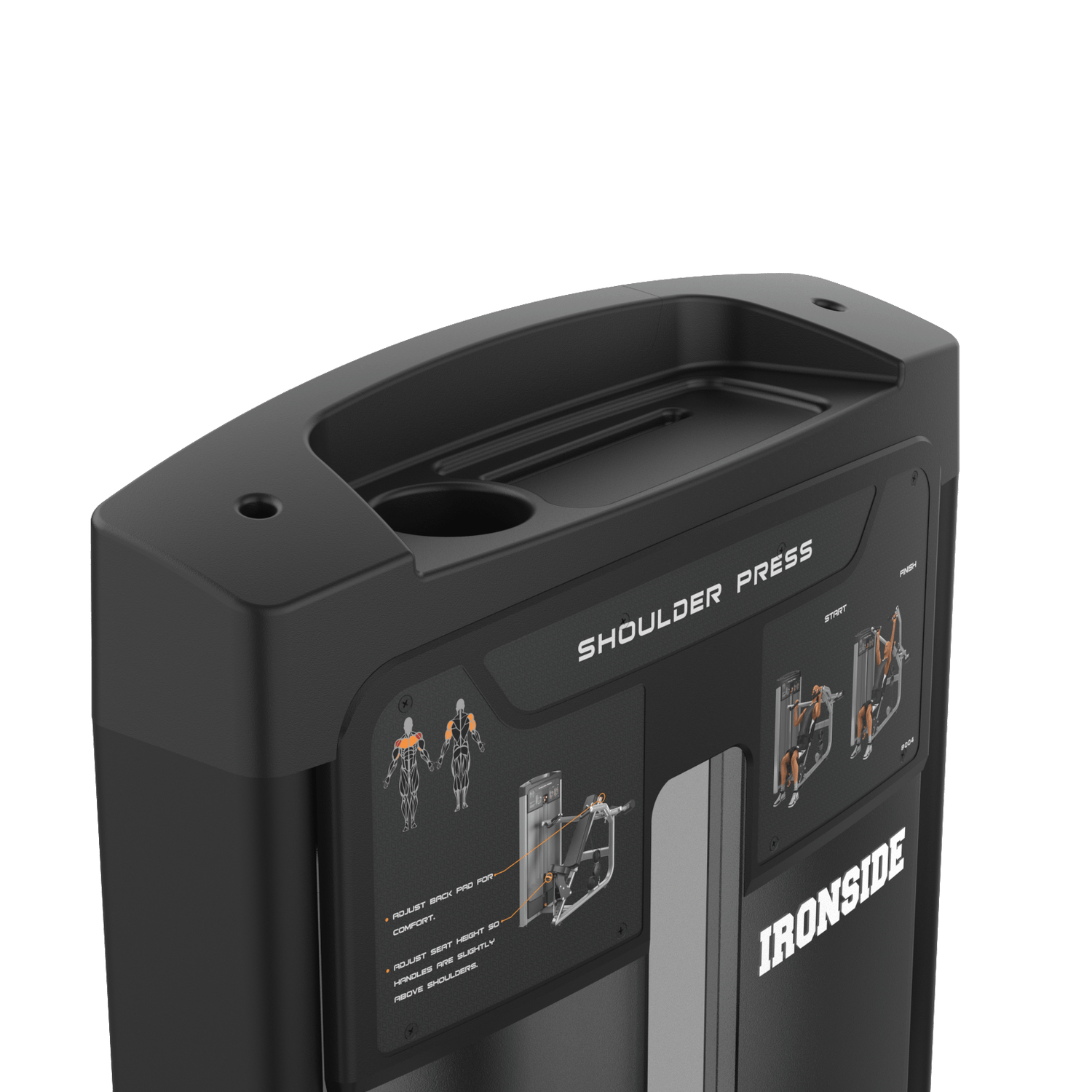 IRONSIDE Luxe Shoulder Press Machine Strength Machines IRONSIDE FITNESS CANADA