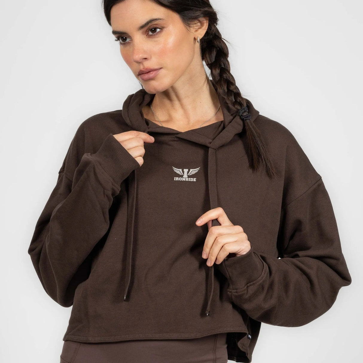 IRONSIDE Women’s Cropped Hoodie Activewear IRONSIDE FITNESS CANADA