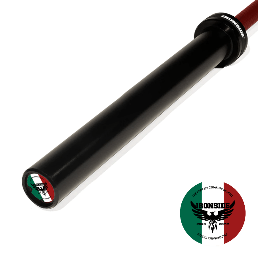 IRONSIDE Mexico Edition 1500 LB Cerakote Olympic Bar Olympic Barbells IRONSIDE FITNESS CANADA
