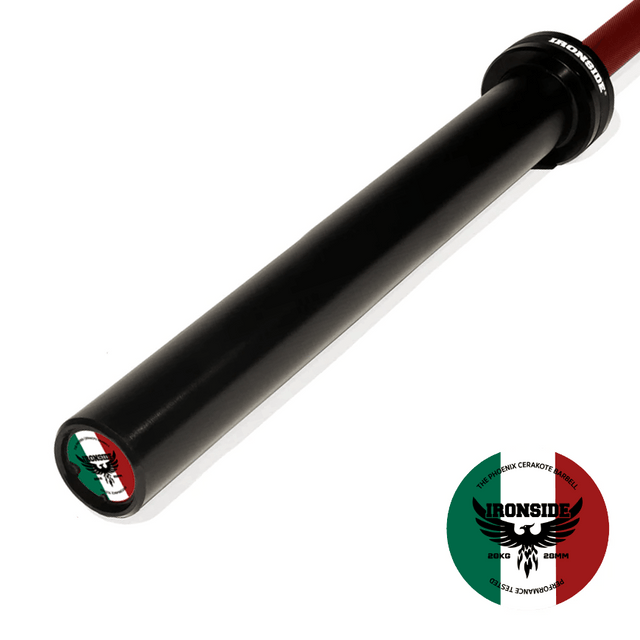 IRONSIDE Mexico Edition 1500 LB Cerakote Olympic Bar Olympic Barbells IRONSIDE FITNESS CANADA