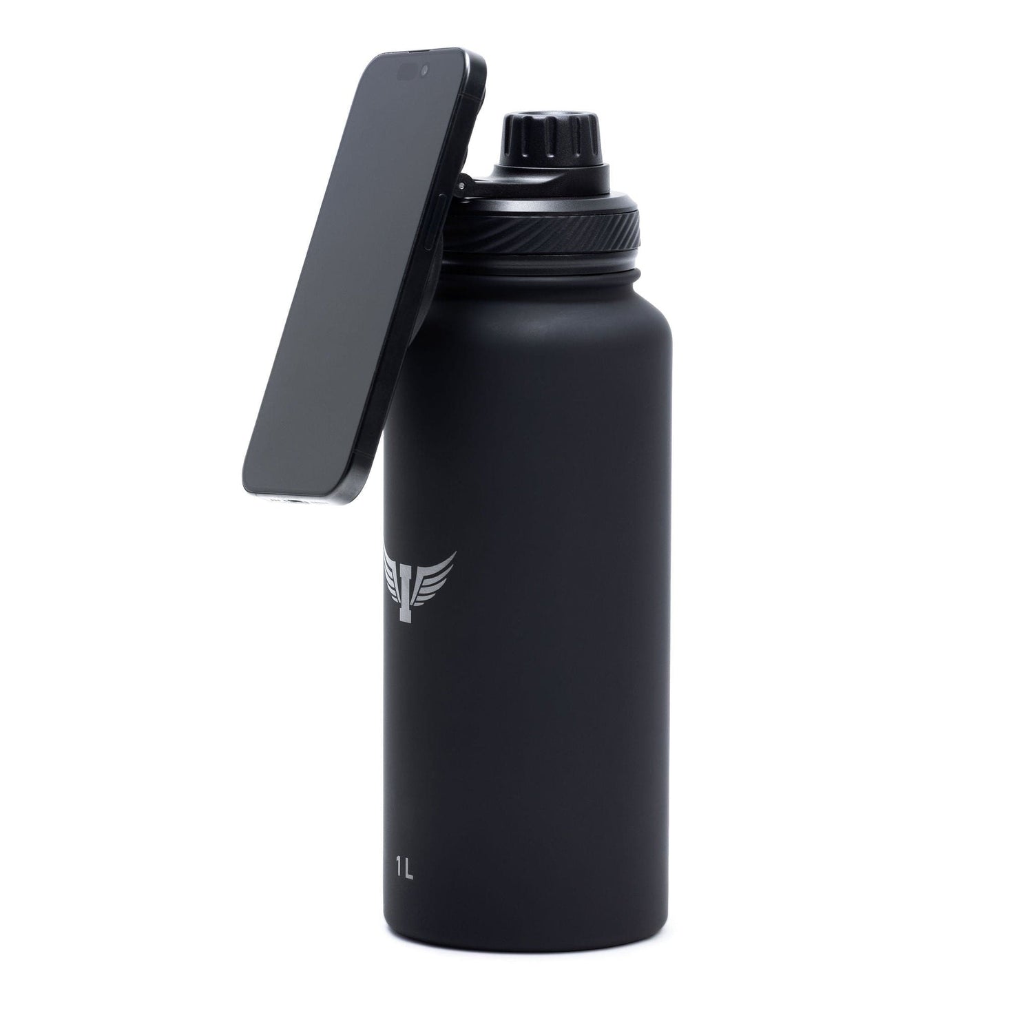 Magnetic Water Bottle with Phone Holder Training Accessories IRONSIDE FITNESS CANADA