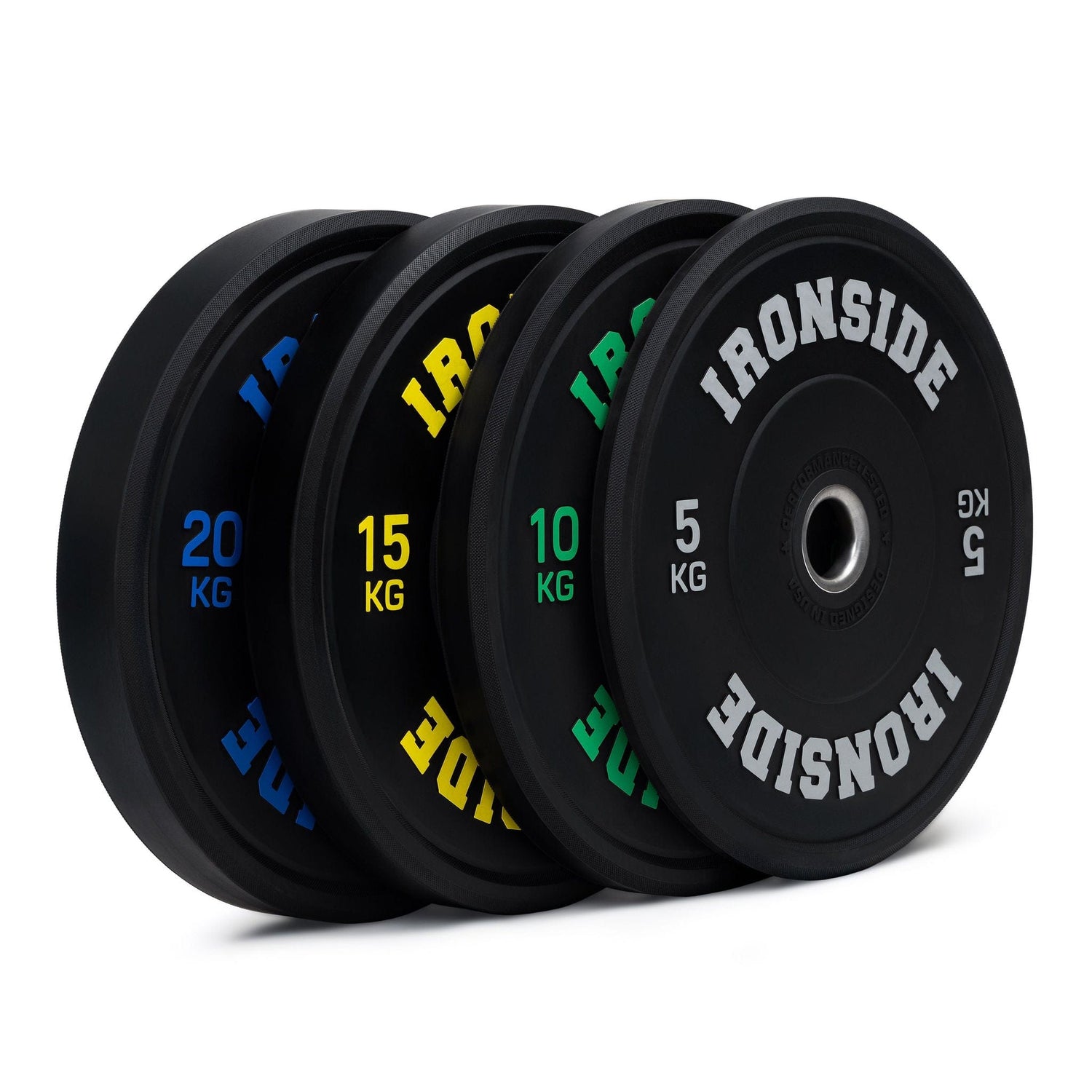 IRONSIDE PRO Bumper Plates (KG) Olympic Weight Plates IRONSIDE FITNESS CANADA Pack 100 KG