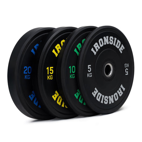 IRONSIDE PRO Bumper Plates (KG) Olympic Weight Plates IRONSIDE FITNESS CANADA Pack 100 KG